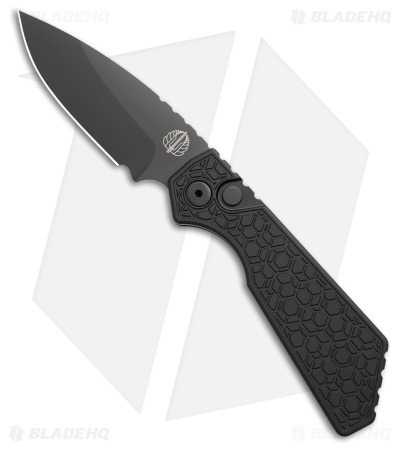 Strider + Pro-Tech PT Automatic Knife Gridlock Black Aluminum (3" DLC MagnaCut)
