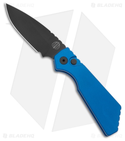 Strider + Pro-Tech PT Automatic Knife Blue Aluminum (3" DLC MagnaCut)
