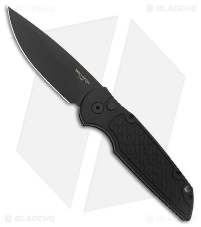 Pro-Tech Tactical Response TR-3 Knife Black BHQ Shield (3.5" Black Magnacut)