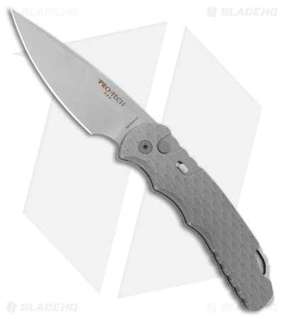 Pro-Tech TR-4 Tactical Response 4 Automatic Knife Feather Grip Gray (4" SW)