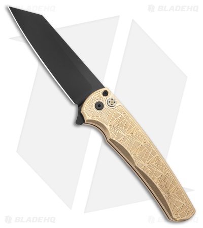 Pro-Tech Malibu MagnaCut Button Lock Knife Bronze Nexus Aluminum (3.25" DLC)