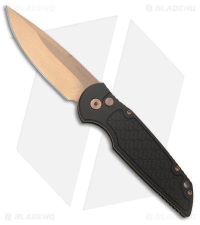 Pro-Tech TR-3 Tactical Response Automatic Knife BHQ Shield Al (3.5" Rose Gold)