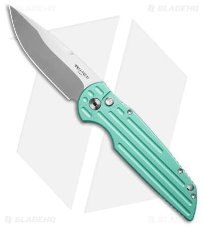 Pro-Tech Tactical Response 3 Automatic Knife Blue Grooves (3.5" Stonewash)