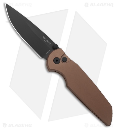 Pro-Tech TR-3 Integrity Button Lock Knife FDE Aluminum (3.5" DLC)
