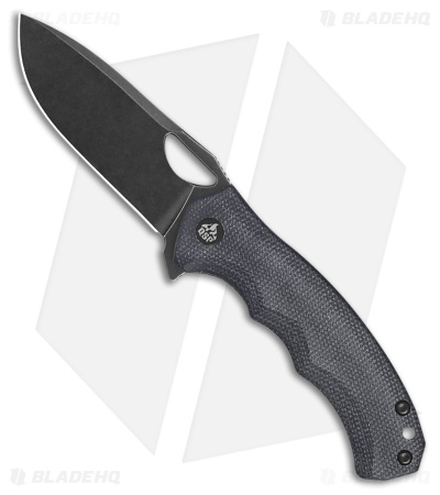 QSP Gorilla Liner Lock Knife Black Micarta (3.4" Black)