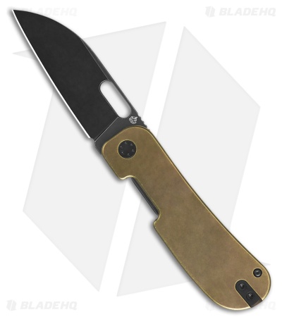 QSP Jacob Lundquist Variant PE Liner Lock Knife Bronze Titanium (3" Black SW)