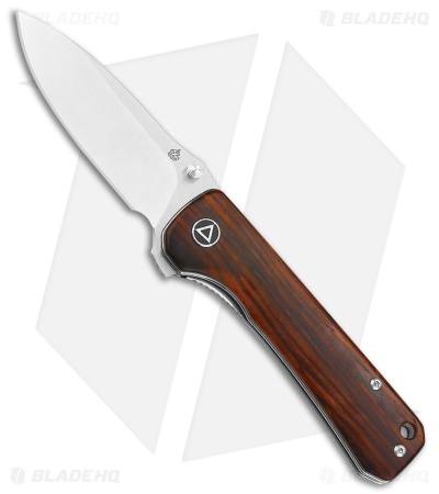 QSP Knife Hawk Liner Lock Knife Cocobolo Wood (3.23" Satin) QS131-D2