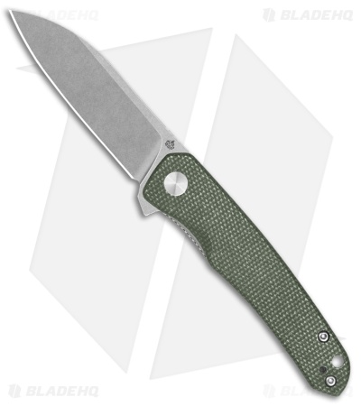 QSP Otter Liner Lock Knife Green Micarta (2.7