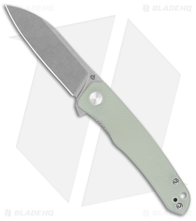 QSP Otter Liner Lock Knife Jade G-10 (2.7" Stonewash) QS140D1