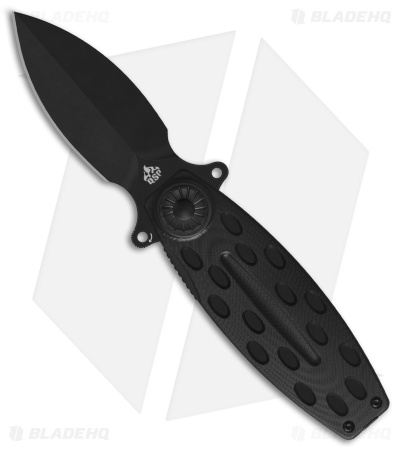 QSP Beetle Liner Lock Knife Black G-10 (3" Black) QS162-B
