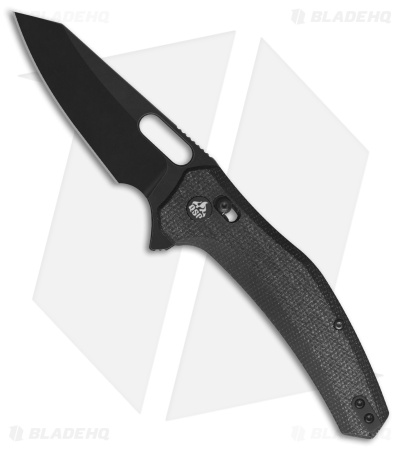 QSP Emu Glyde Lock Knife Black Micarta (3.25" Black) QS146-A2