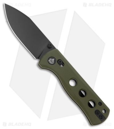 QSP Canary Glyde Lock Knife Olive Green G-10 (2.8" Black) QS150GL-B2
