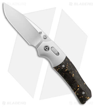 QSP Jacob Lundquist Vault Glyde Lock Knife BB Al + Gold Foil CF (3.25" Satin)