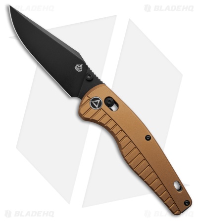 QSP Reptile Glyde Lock Knife Champagne Aluminum (3.4" Black)