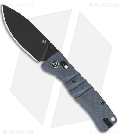 QSP Ripley Glyde Lock Knife Gray G-10 (3.5" Black)