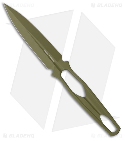 Real Steel Astral Dagger Fixed Blade Knife Green Steel (3.3" Green Cerakote)