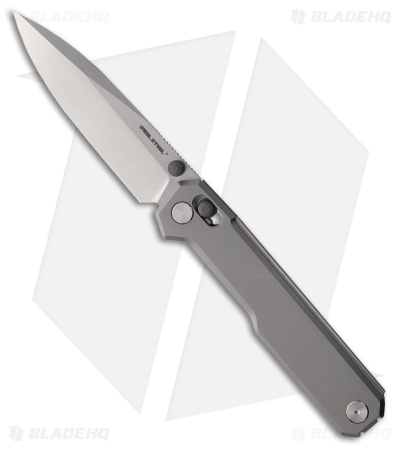 Real Steel Perix Crossbar Lock Knife Titanium (3.5" Stonewash)