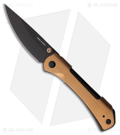 Real Steel Sylph Liner Lock Knife Copper SW Stainless Steel (3.1" Black SW)