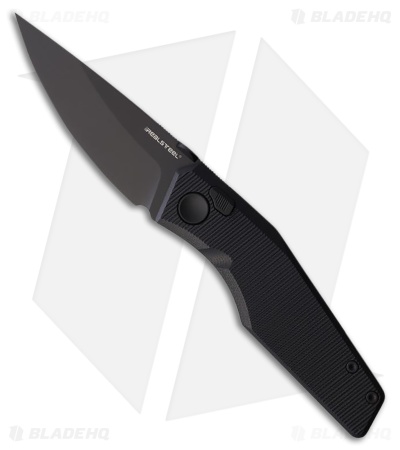 Real Steel Spectrum Button Lock Knife Black G-10 (3.4