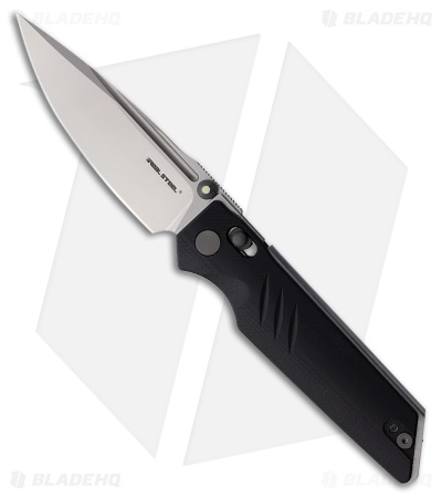 Real Steel Sacra Crossbar Lock Knife Black G-10 (3.3" Stonewash)
