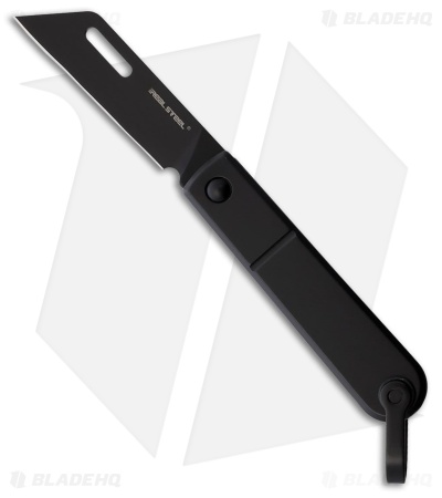 Real Steel Baby Barlow Knife Black Steel (1.7" Black)