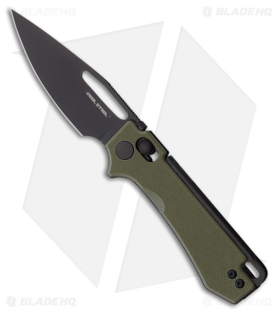 Real Steel Vis Crossbar Lock Knife Green G-10 (2.7