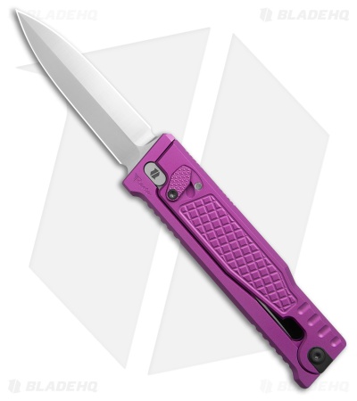 Reate EXO-M Dagger Gravity Knife Purple Frag Aluminum (3.2" Satin Elmax)
