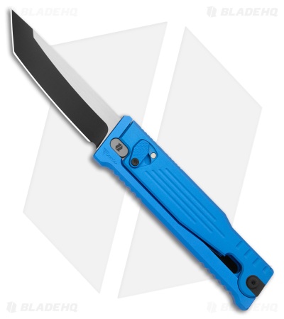 Reate EXO-M Tanto Gravity Knife Blue Aluminum (3.2