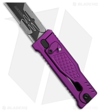 Reate EXO-U Gravity Knife Purple Diamond Frag Aluminum (2.3" Utility)