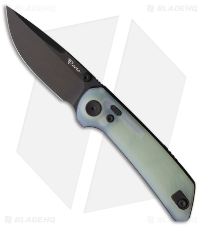 Reate PL-XT Pivot Lock Knife Jade G-10 (3" Black PVD Nitro-V)