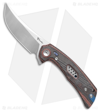 Reate PL-7 Pivot Lock Knife Red/Black Micarta (3.5