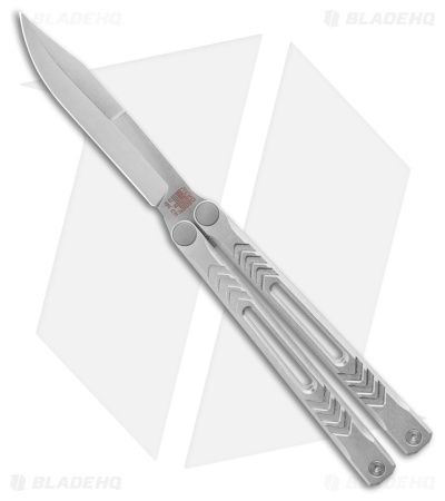 REVO Nexus Balisong Butterfly Knife Bead Blast Aluminum (4" Stonewash)