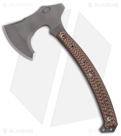 RMJ Tactical Berserker 15" Tomahawk Axe - Hyena Brown G-10