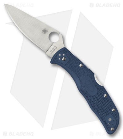 Spyderco Endela Lightweight Lockback Knife Blue FRN (3.4" Satin CPM SPY27)
