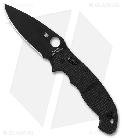 Spyderco Manix 2 XL Salt Ball Bearing Lock Knife Black G-10 (3.9" DLC)
