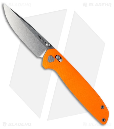 Tactile Knife Co. Maverick MagnaCut Crossbar Lock Knife Orange G-10 (3.5" SW)