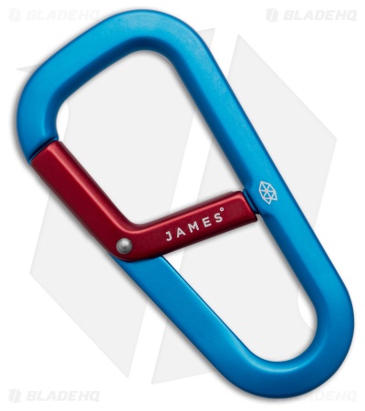 The James Brand The Hardin Carabiner - Cerulean/Red