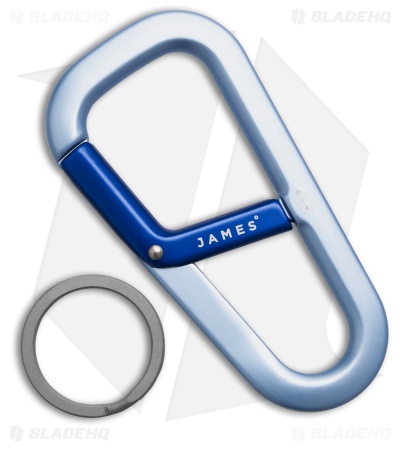 The James Brand The Hardin Carabiner - Sea Wave + Dark Blue