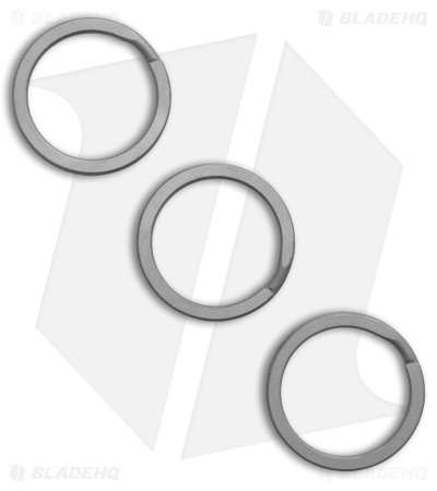 The James Brand Titanium Key Ring 3 Pack - Gray