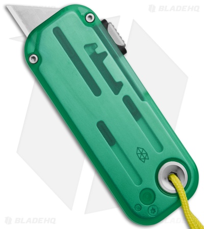 The James Brand The Palmer PC Utility Knife - Turquoise/Electric Green