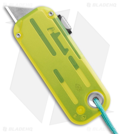 The James Brand The Palmer PC Utility Knife Electric Green/Turquoise