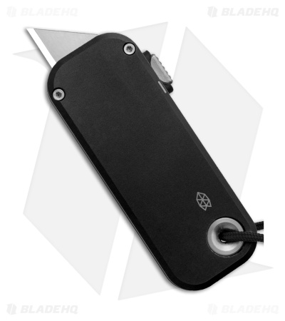 The James Brand The Palmer Utility Knife Black Aluminum (0.56" Satin)