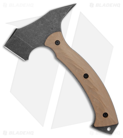 Toor Knives F-13 Tommy Axe Omaha Tan G-10 (Black)