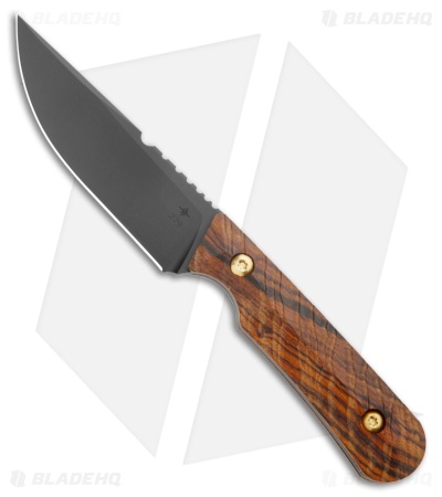 Toor Knives Administrator Fixed Blade Knife Ironwood (4" Black)
