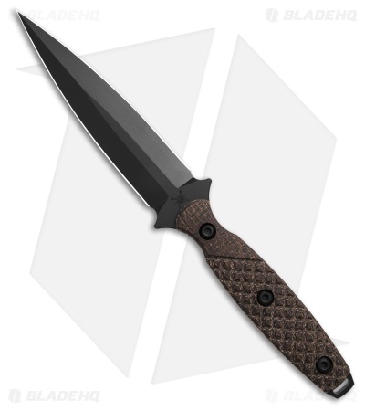 Toor Knives Allied Specter Fixed Blade Knife Green Linen Micarta (4.75" Gunkote)