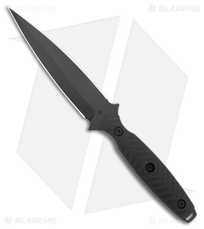 Toor Knives Specter Fixed Blade Knife Black/Gray G-10 (4.75" Socom Black)