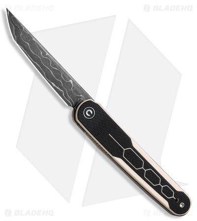 CIVIVI Rafal Brzeski KwaiQ Liner Lock Knife Black/Ivory G-10 (3" Damascus)