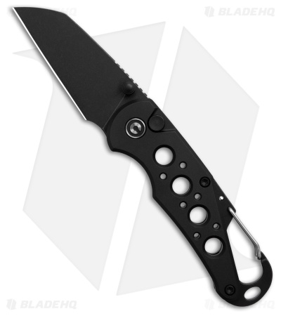 CIVIVI Pragma Button Lock Knife Black Aluminum (2.2" Black Stonewash)