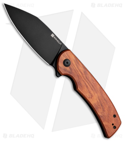 SENCUT Omniform Sheepsfoot Liner Lock Knife Guibourtia Wood (3.7" Satin)