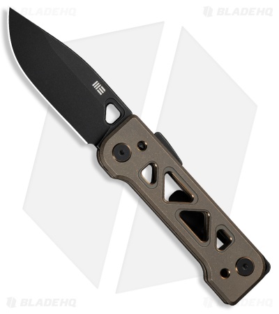 WE Knife Co. Tyro Superlock Knife Bronze Titanium (2.9" Black Stonewash)